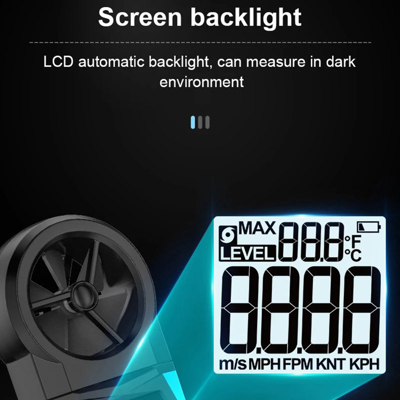 MESTEK AM10 Digital Anemometer Unit Switch Wind Speed Gauge Tester Meter MESTEK AM10 Digital Anemometer Unit Switch Wind Speed Gauge Tester Meter